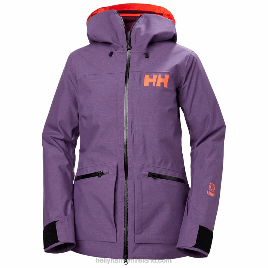 BLACK 8V222F1651 Helly-Hansen WOMEN'S POWDERQUEEN 3.0 DURABLE SKI JACKET