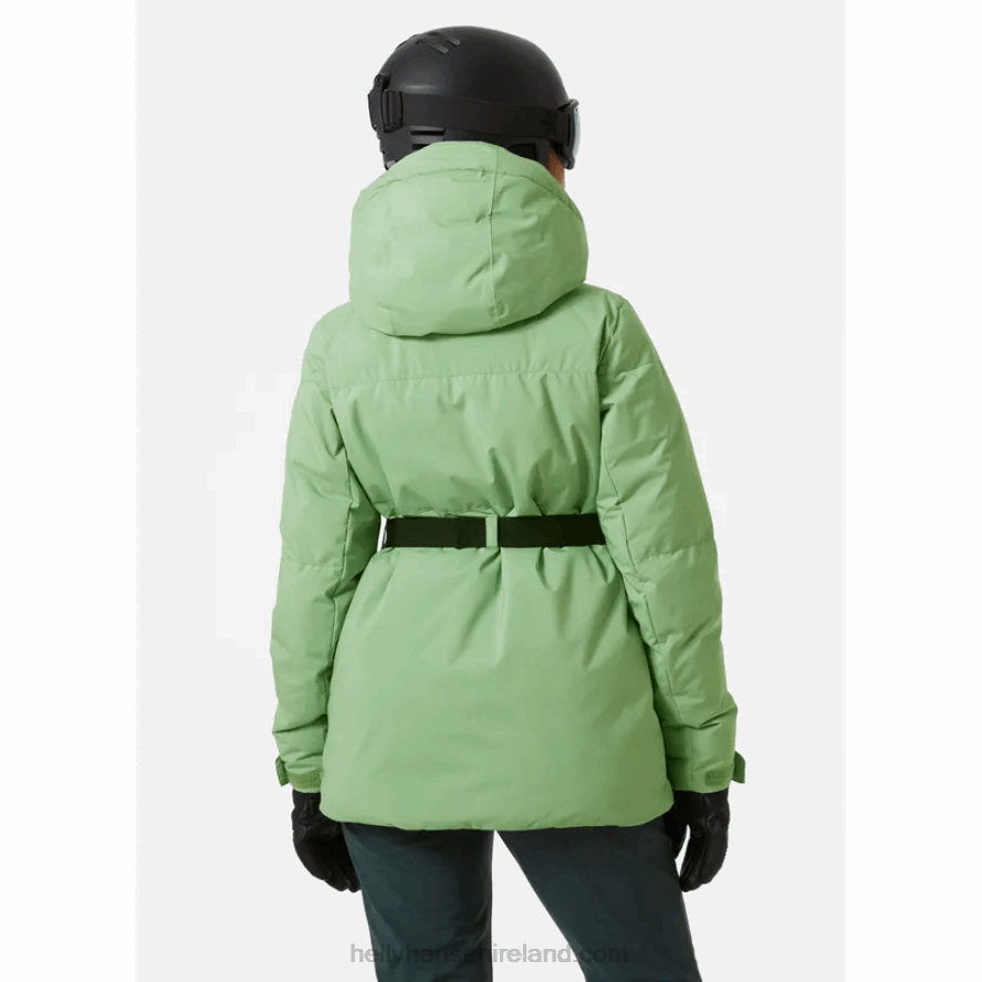 JADE/BLUE FOG 8V222F2647 Helly-Hansen WOMEN'S NORA LONG PUFFY SKI JACKET