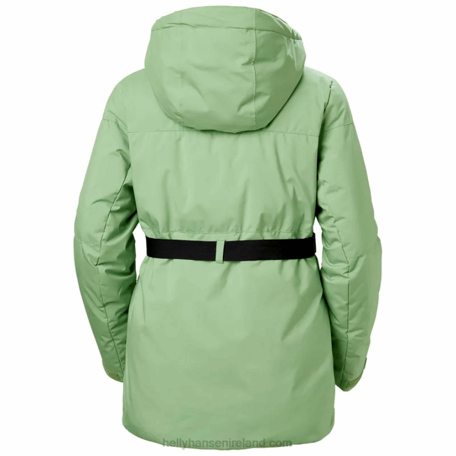 JADE/BLUE FOG 8V222F2647 Helly-Hansen WOMEN'S NORA LONG PUFFY SKI JACKET