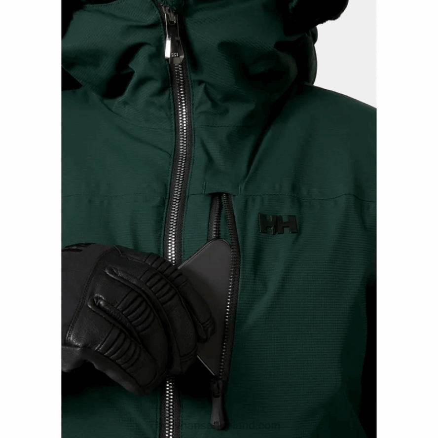 SNOW/NAVY 8V222F2672 Helly-Hansen WOMEN'S VALDISERE PUFFY SKI JACKET