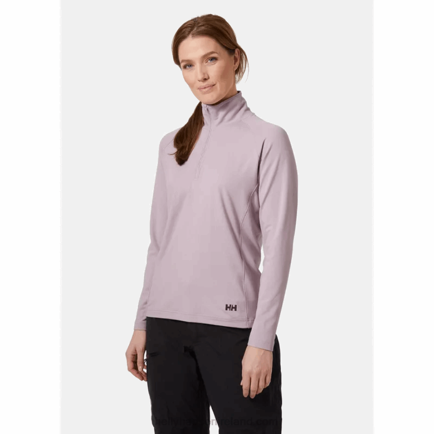 ROSE QUARTZ 8V222F1721 Helly-Hansen WOMEN'S VERGLAS HALF-ZIP MIDLAYER