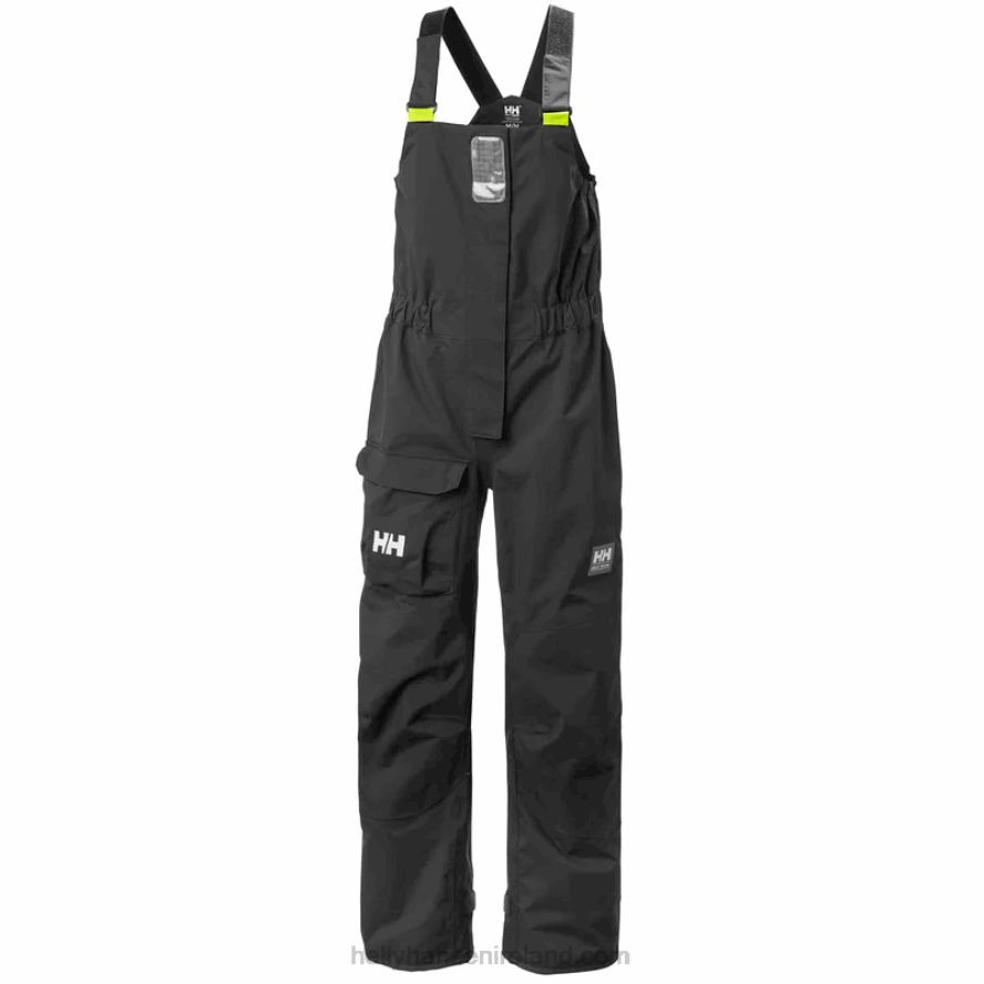 BLACK 8V222F1734 Helly-Hansen WOMEN'S PIER 3.0 COASTAL SAILING BIB