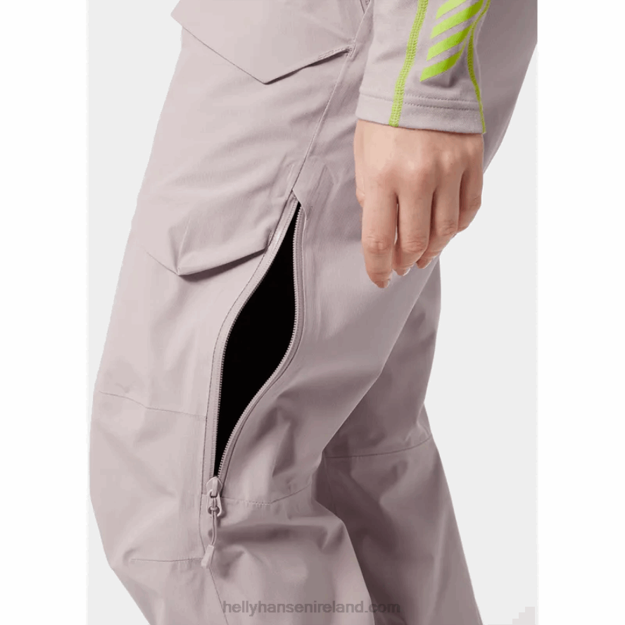 CRUSHED GRA 8V222F1761 Helly-Hansen WOMEN'S AURORA INFINITY SHELL SKI PANTS
