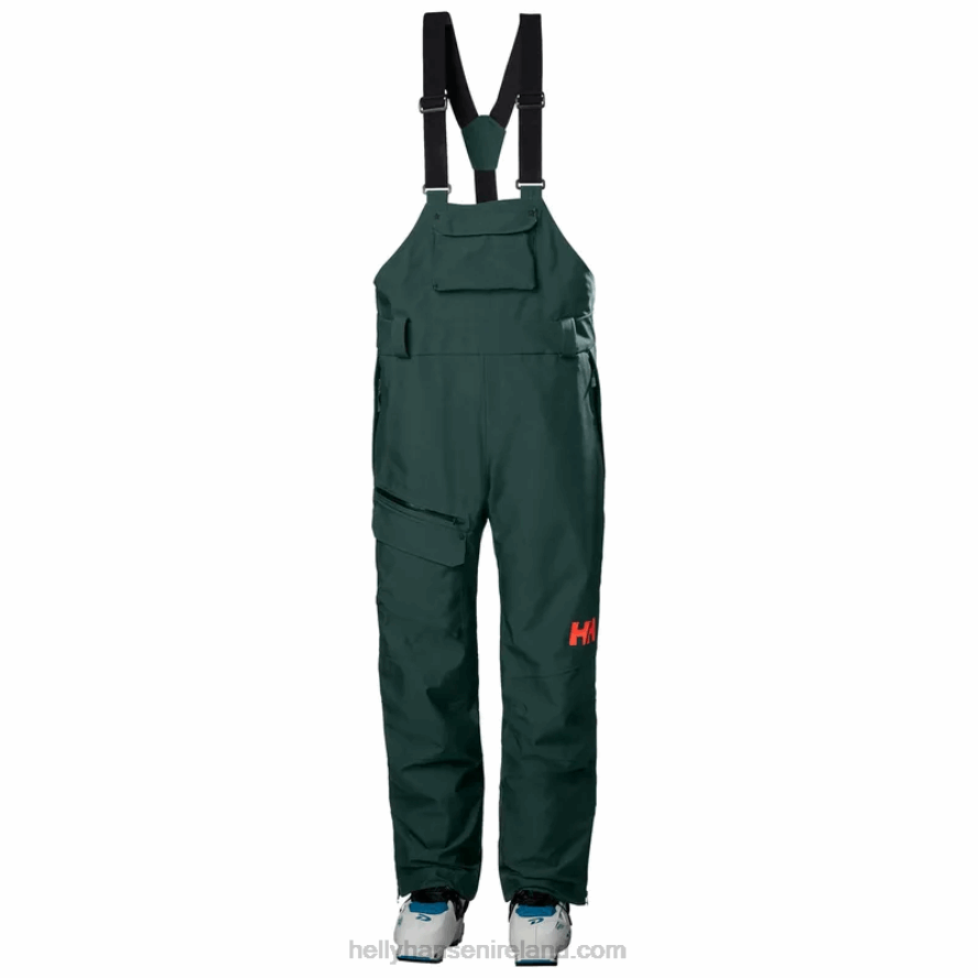 CRUSHED GRA 8V222F1853 Helly-Hansen WOMEN'S POWDERQUEEN BIB SKI PANTS
