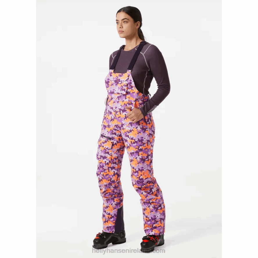 NAVY 8V222F1852 Helly-Hansen WOMEN'S POWDERQUEEN BIB SKI PANTS