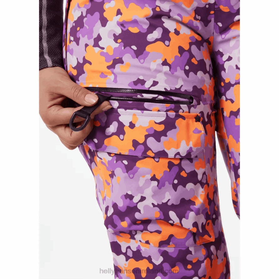 NAVY 8V222F1852 Helly-Hansen WOMEN'S POWDERQUEEN BIB SKI PANTS