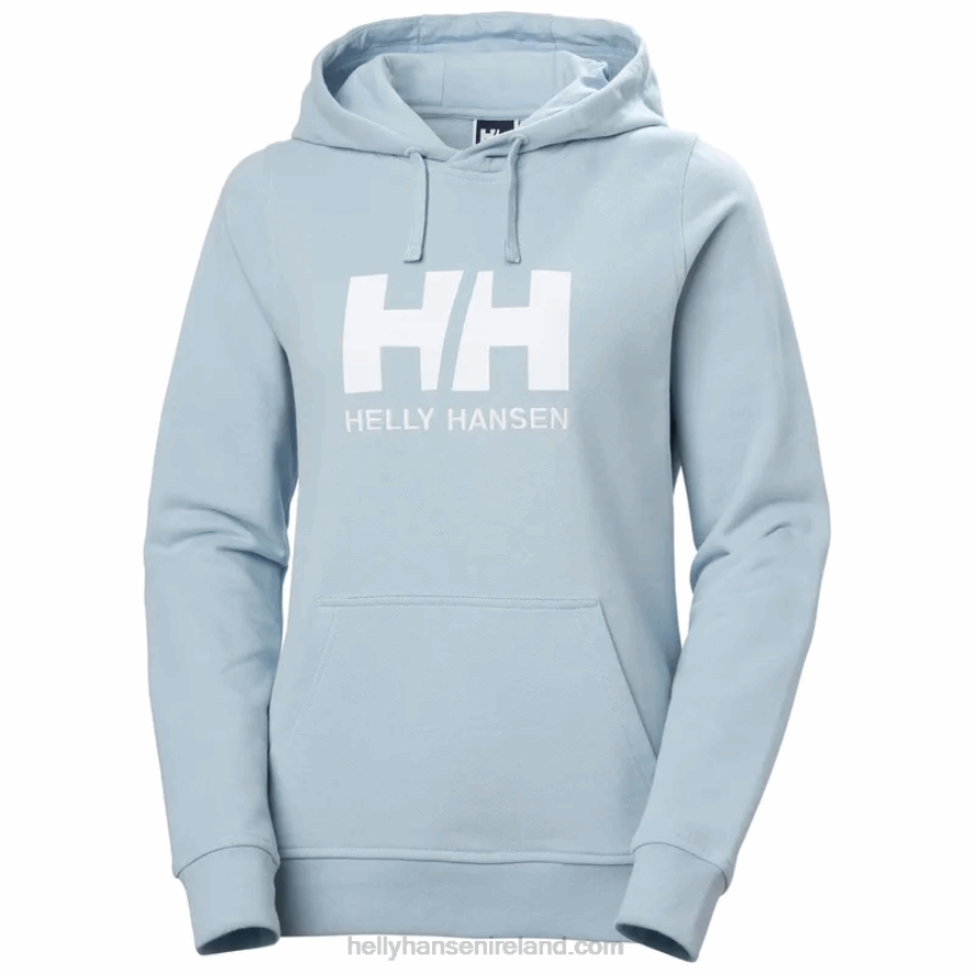 BRIGHT BLUE 8V222F1892 Helly-Hansen WOMEN'S HH LOGO HOODIE