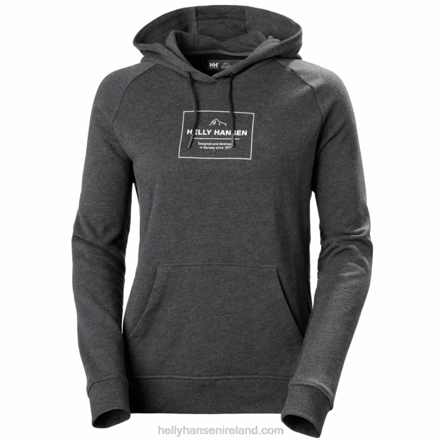 GREY FOG ES 8V222F1901 Helly-Hansen WOMEN'S F2F ORGANIC COTTON HOODIE
