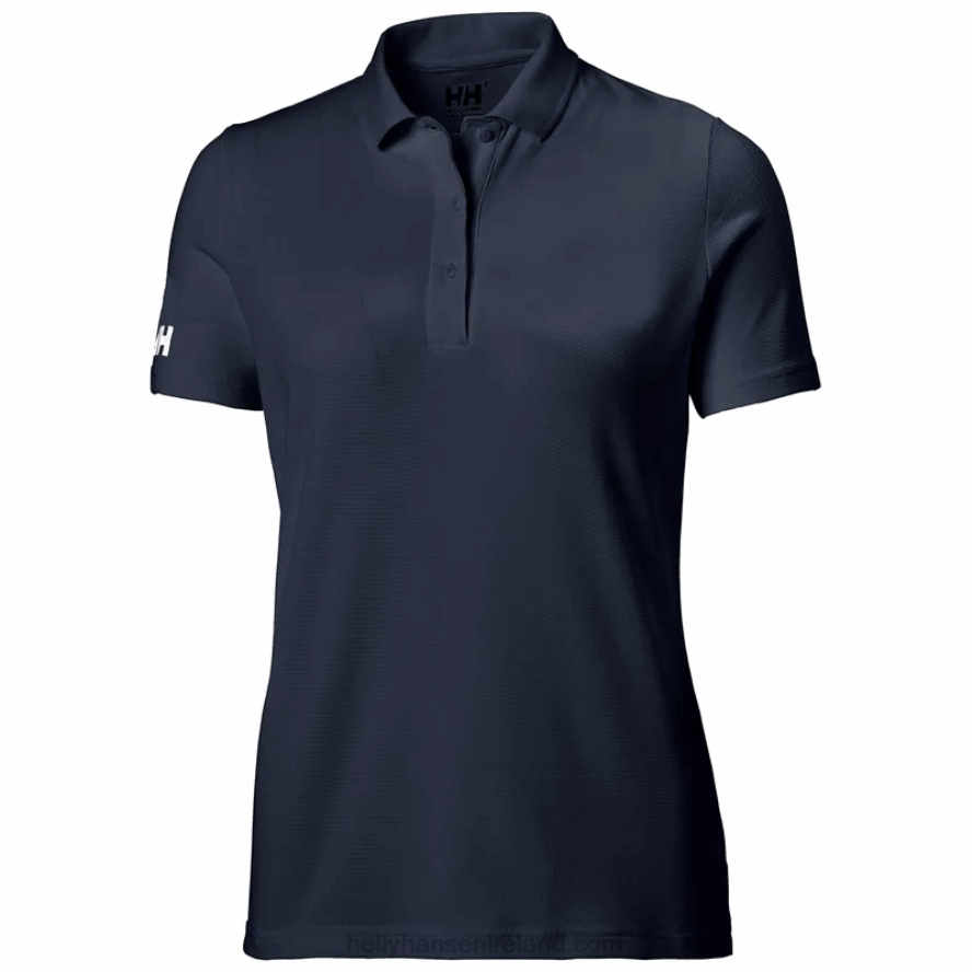 BLACK 8V222F2006 Helly-Hansen WOMEN'S CREW TECHNICAL POLO