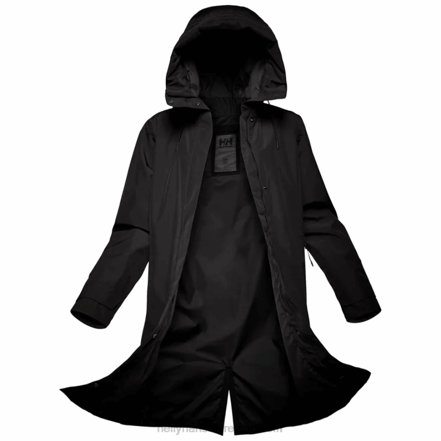 BLACK 8V222F1533 Helly-Hansen WOMEN'S URB LAB RAINCOAT