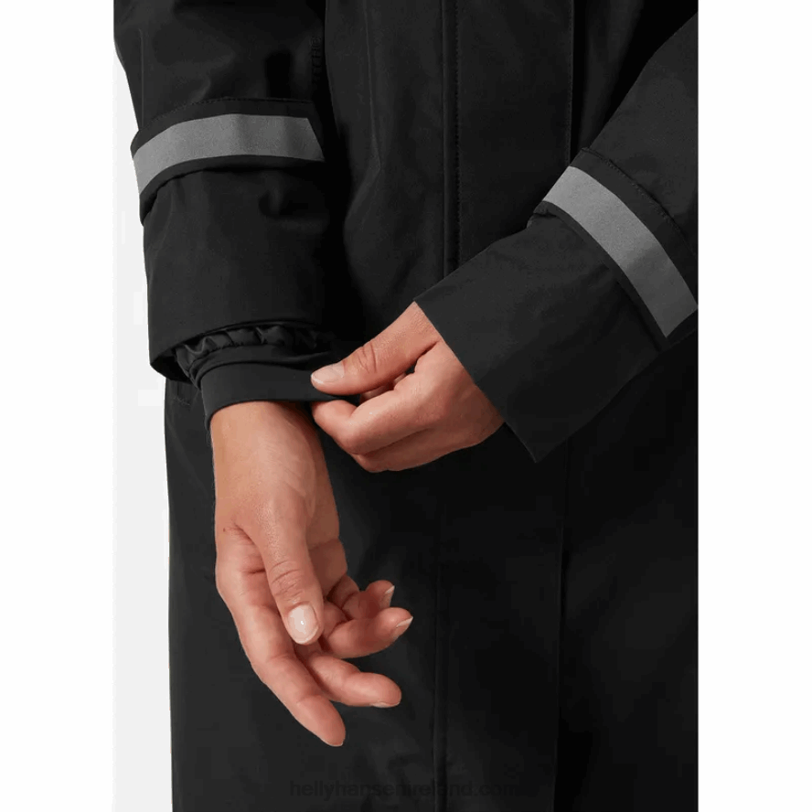 BLACK 8V222F1533 Helly-Hansen WOMEN'S URB LAB RAINCOAT