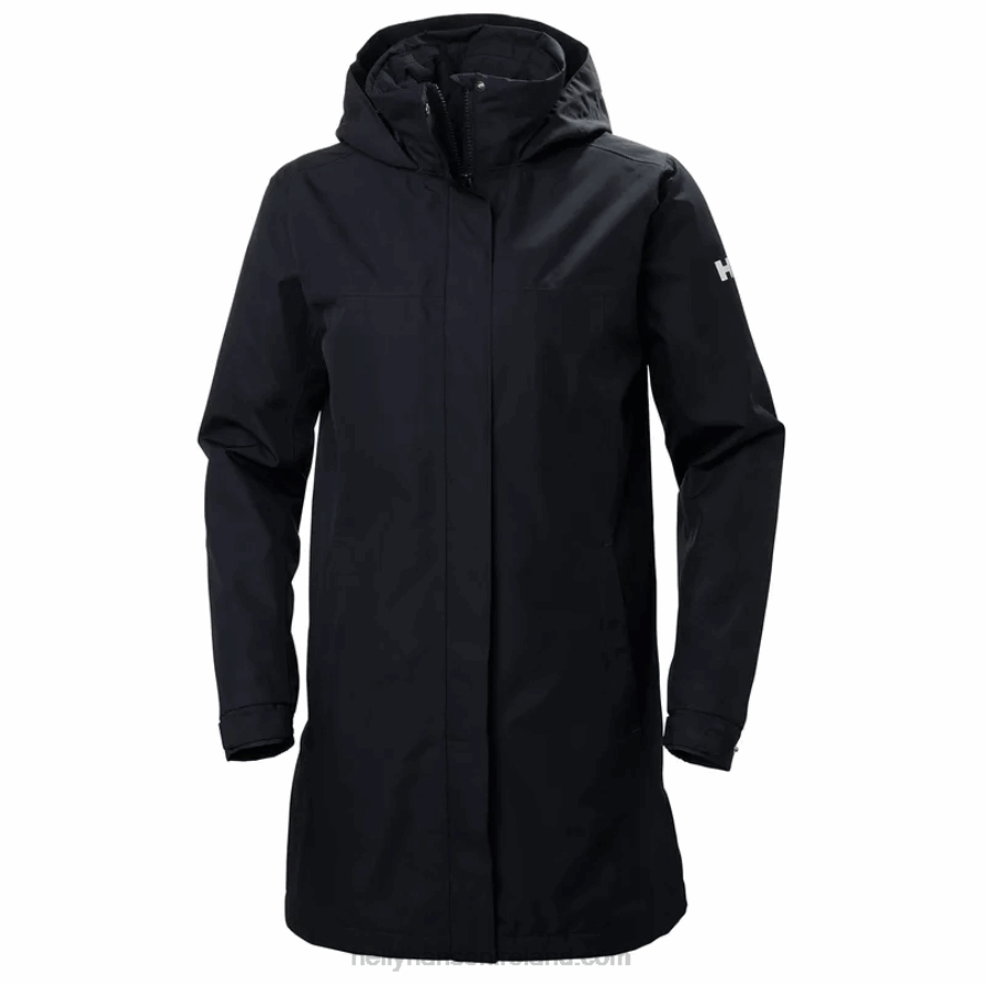 BLACK 8V222F1628 Helly-Hansen WOMEN'S ADEN INSULATED RAIN COAT