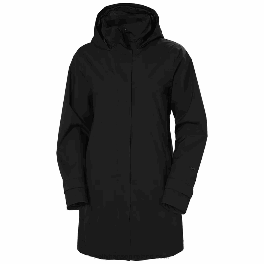 BLACK 8V222F2231 Helly-Hansen WOMEN'S SANNA RAINCOAT