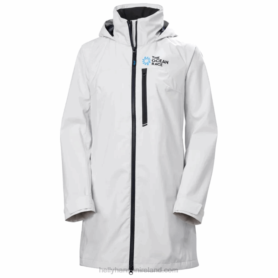 NAVY 8V222F2802 Helly-Hansen WOMEN'S OCEAN RACE LONG SAILING COAT