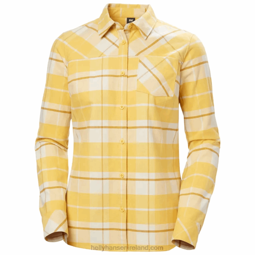 WHITE 8V222F2035 Helly-Hansen WOMEN'S CLASSIC CHECK LONG-SLEEVE SHIRT