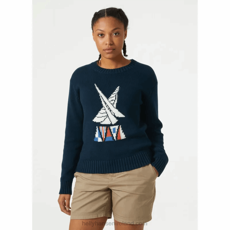 AMETHYST/NAVY 8V222F2801 Helly-Hansen WOMEN'S NEWPORT SWEATER