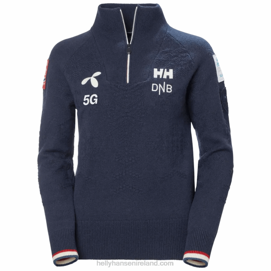 GREY MELANG 8V222F1919 Helly-Hansen WOMEN'S ST. MORITZ KNITTED WOOL SWEATER