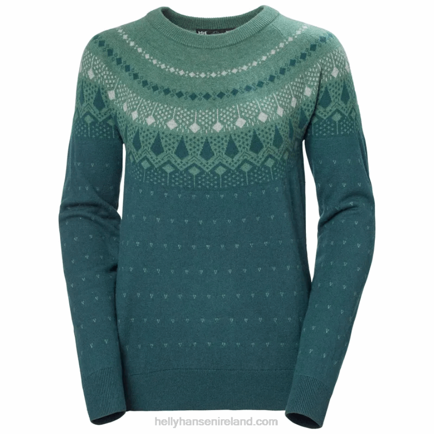 NAVY 8V222F1921 Helly-Hansen WOMEN'S HYTTE MERINO WOOL SWEATER