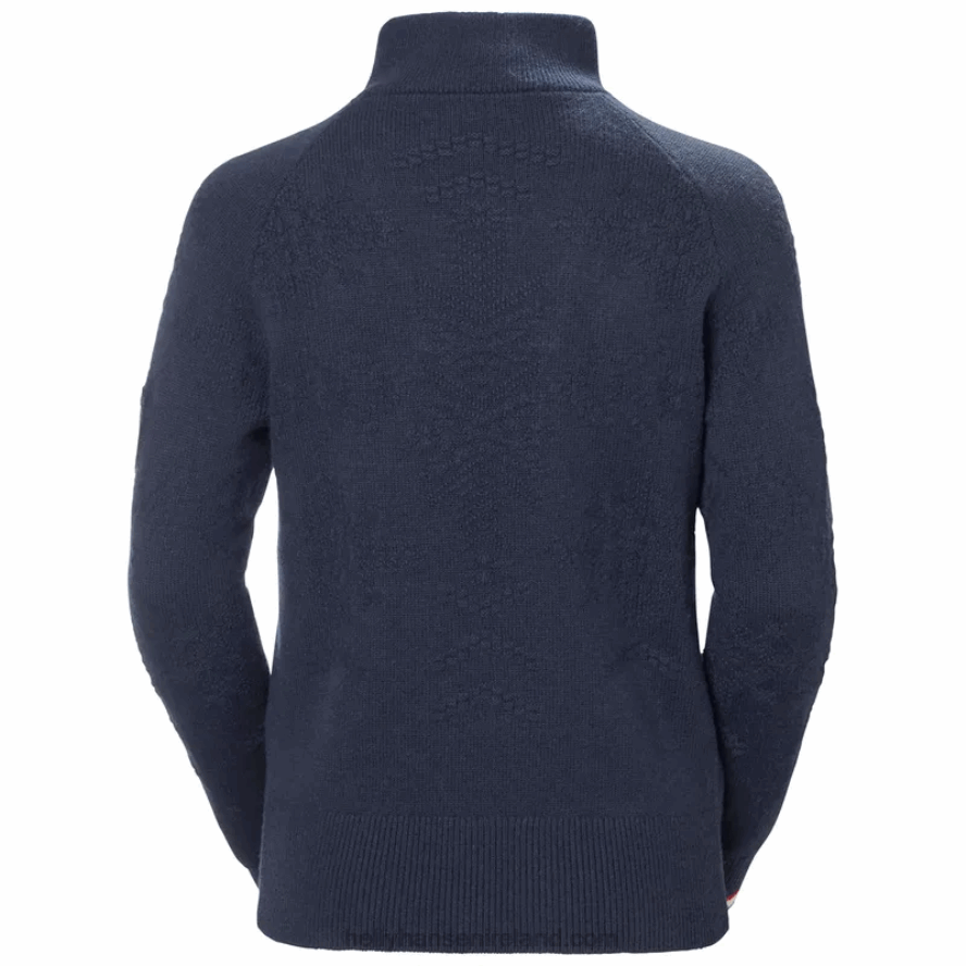 NAVY NSF 8V222F1920 Helly-Hansen WOMEN'S ST. MORITZ KNITTED WOOL SWEATER