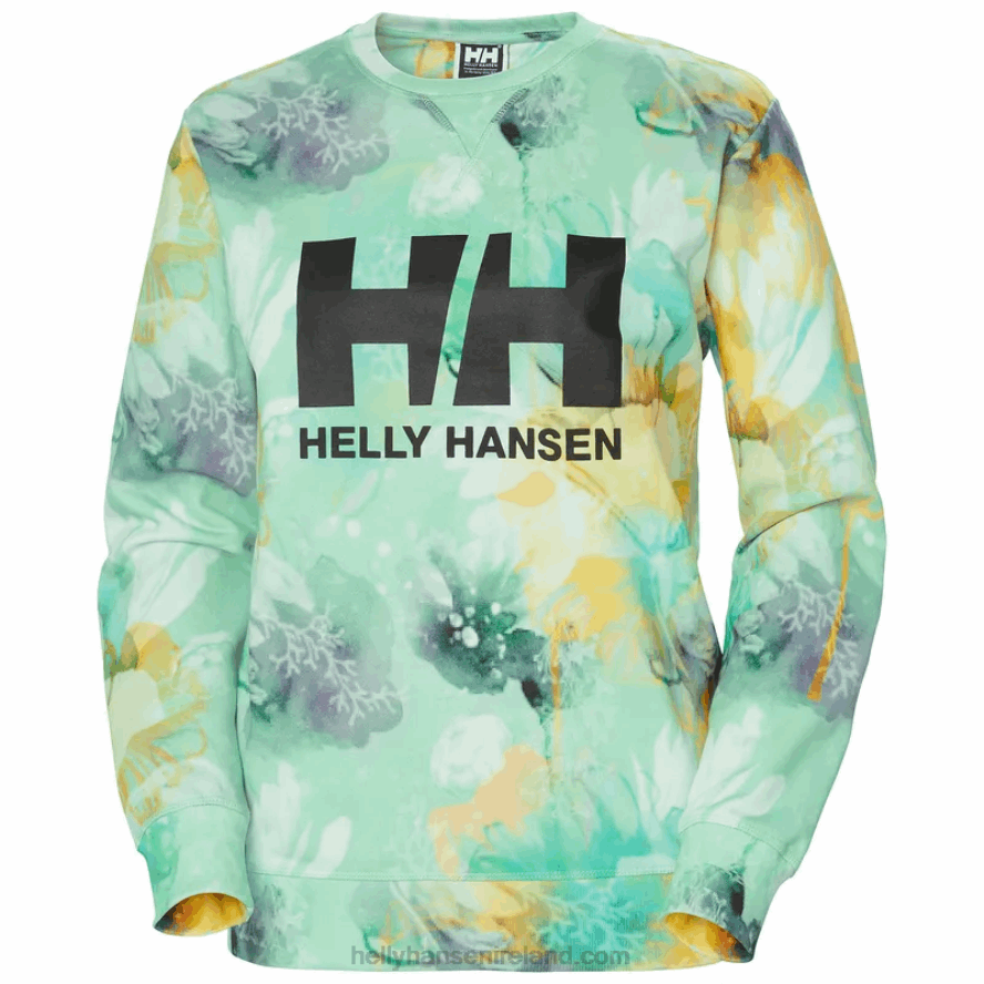 EBONY 8V222F1899 Helly-Hansen WOMEN'S HH LOGO CREW SWEATSHIRT ESRA