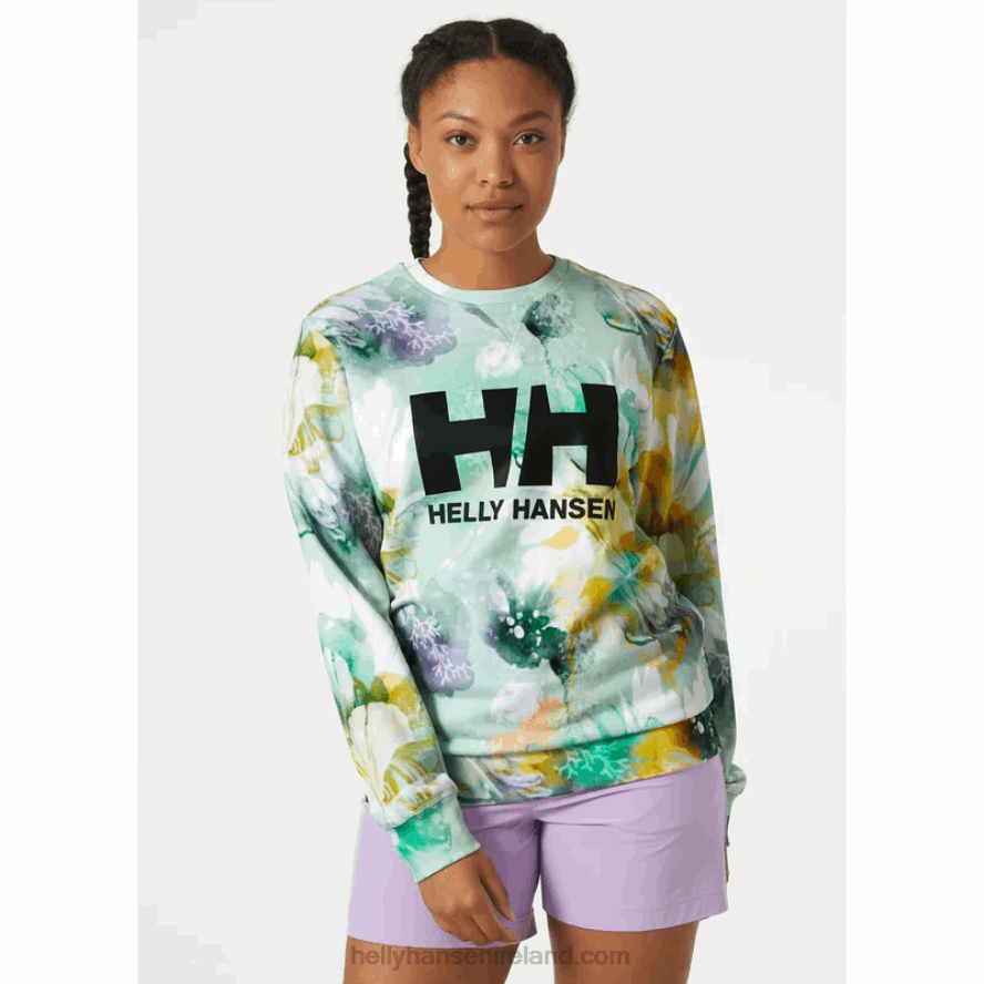 EBONY 8V222F1899 Helly-Hansen WOMEN'S HH LOGO CREW SWEATSHIRT ESRA