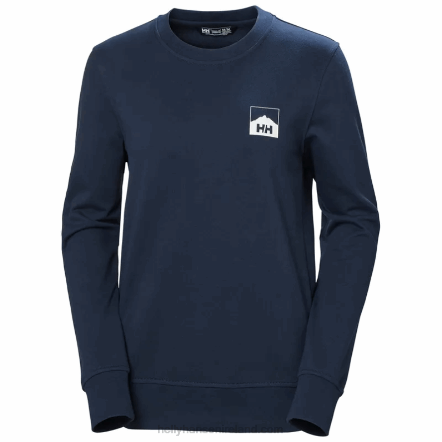 GREY MELANG 8V222F1887 Helly-Hansen WOMEN'S NORD GRAPHIC SWEATSHIRT