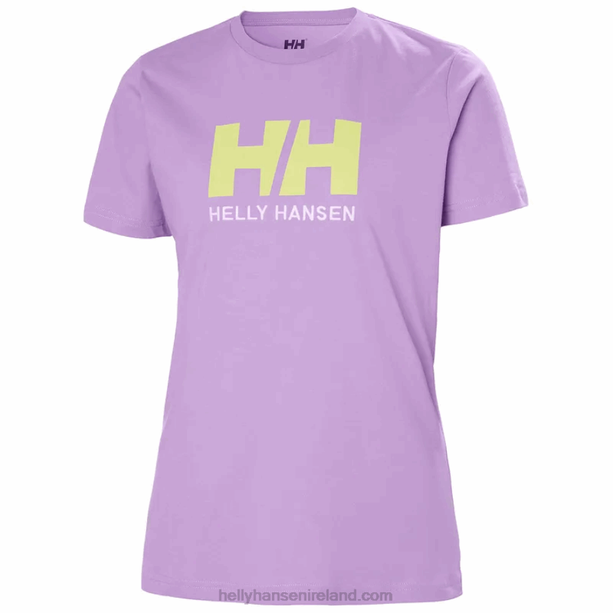 BRIGHT BLUE 8V222F1946 Helly-Hansen WOMEN'S HH LOGO T-SHIRT