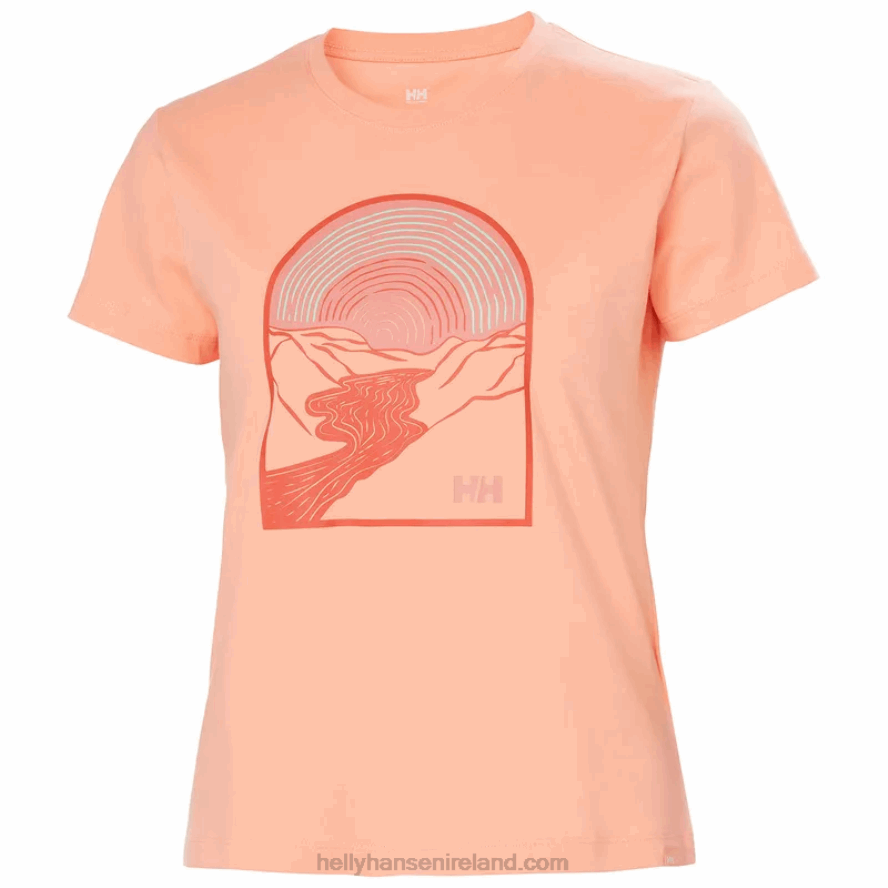 BRIGHT BLUE 8V222F2208 Helly-Hansen W F2F ORGANIC COTTON TEE 2.0