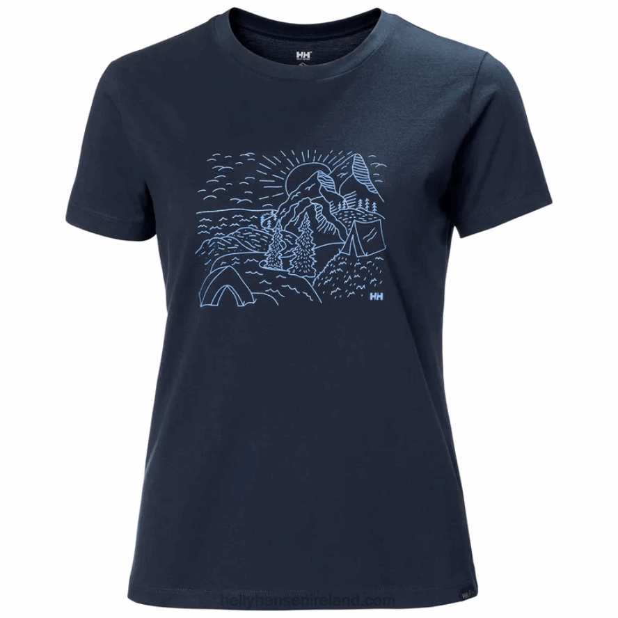 GREY MELANG 8V222F1941 Helly-Hansen WOMEN'S F2F ORGANIC COTTON T-SHIRT