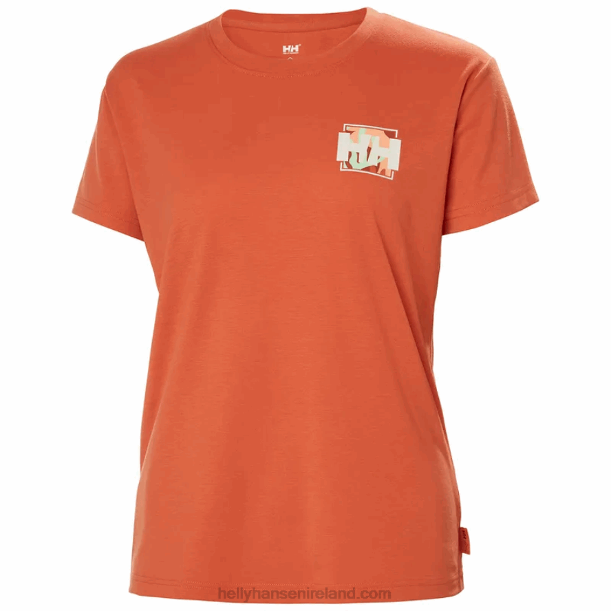 NAVY 8V222F1957 Helly-Hansen WOMENS SKOG RECYCLED GRAPHIC T-SHIRT