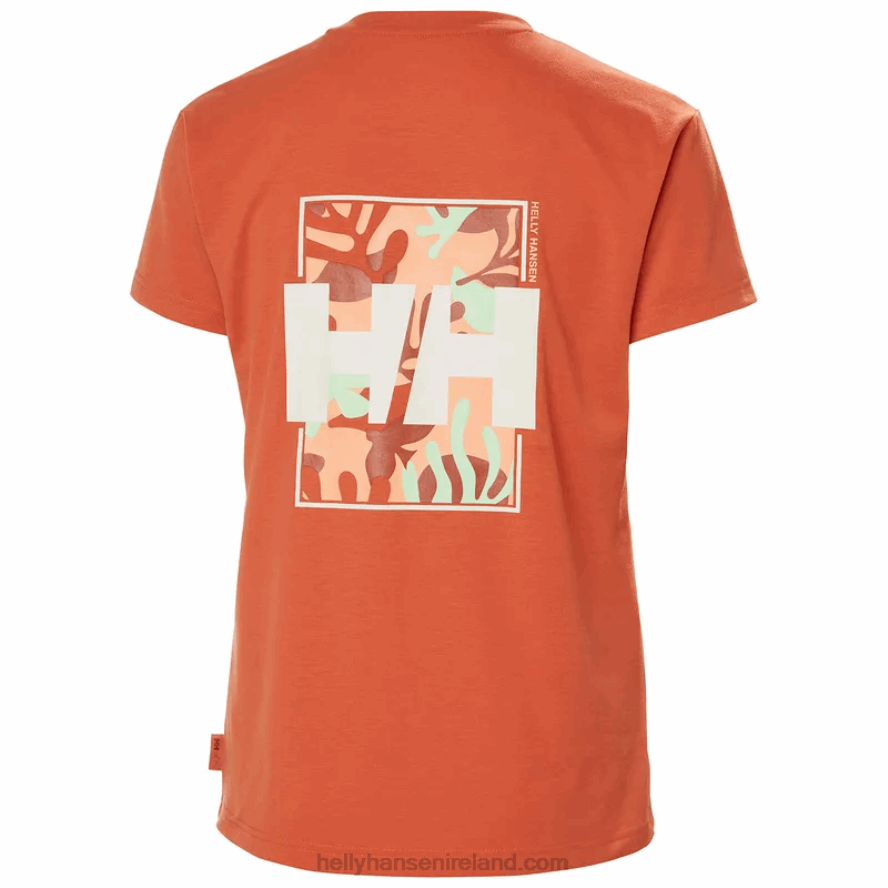 NAVY 8V222F1957 Helly-Hansen WOMENS SKOG RECYCLED GRAPHIC T-SHIRT