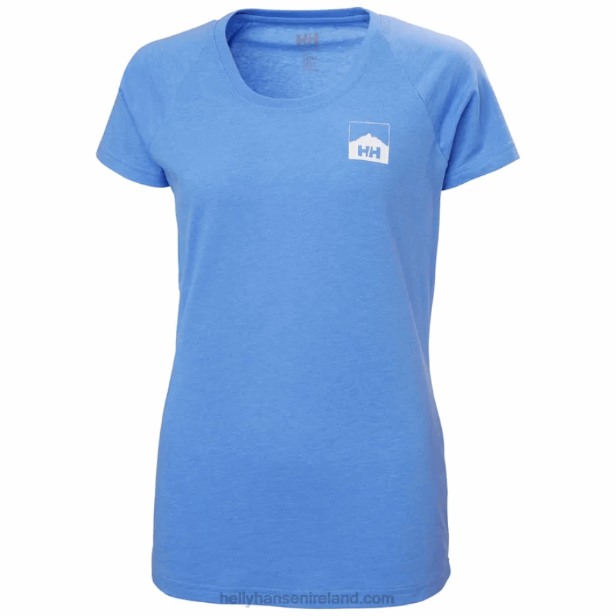 WHITE 8V222F1992 Helly-Hansen WOMEN'S NORD GRAPHIC DROP T-SHIRT